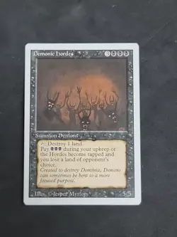 MtG Demonic Hordes Revised Reserved List Played - Image 1