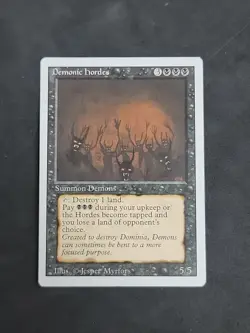 MtG Demonic Hordes Revised Reserved List Played - Image 2