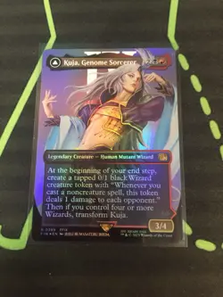 MTG Magic The Gathering Kuja, Genome Sorcerer Foil FIN Borderless Final Fantasy - Image 1