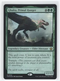 #222 2024 Foundations Foil Ghalta, Primal Hunger Rare - Image 1