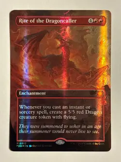 Rite of the Dragoncaller - (Borderless Mana FOIL) - Foundations - NM MTG - Image 1