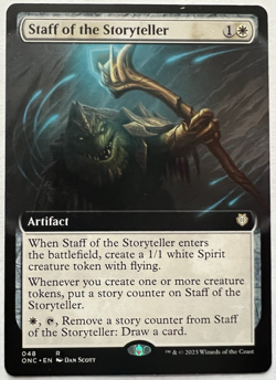 Staff of the Storyteller Extended Art Commander: Phyrexia: All Will Be One - Image 1