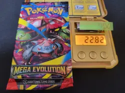22.82g (HEAVY HEAVIEST!) MEGA EVOLUTION Pokemon Booster Pack English Sealed #150 - Image 1