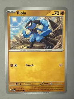 Pokemon TCG * SV Stellar Crown * 81/142 Riolu Common * FRESH PK - Image 1