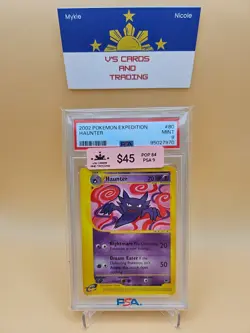 2002 Pokemon Expedition #80 Haunter PSA 9 - Image 1