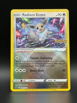 Pokemon Radiant Eevee Sworld & Shield Promo SWSH230 Pokemon Go Holo NM/M - Image 1