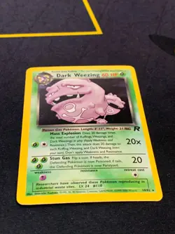 C152 POKEMON TCG DARK WEEZING 14 TEAM ROCKET HOLO VG - Image 2