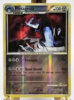 Pokemon Metagross 18/90 Undaunted HGSS Reverse Holo NM - Fast Shipping - Image 1