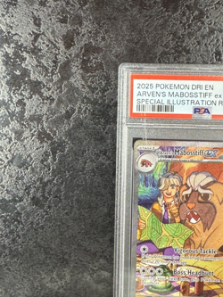 2025 Pokemon Dri En Arven's Mabosstiff ex Special Illustration Rare #235 PSA 4 - Image 3
