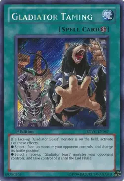 Yugioh! Gladiator Taming EXVC Secret Rare 1st Ed NM - Image 1