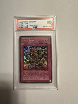 2003 Yu-Gi-Oh! Last Turn LOD Unlimited Ultra Rare PSA 9 MINT - Image 1