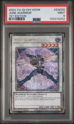 2024 YU-GI-OH! MZMI-MAZE OF MILLENNIA 1ST EDITION #EN000 JUNK WARRIOR PSA 9 - Image 1