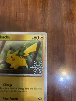 Pokemon Snowflake Stamped Pikachu Holiday Calendar 025/165 Promo Card NM ⚡ - Image 4