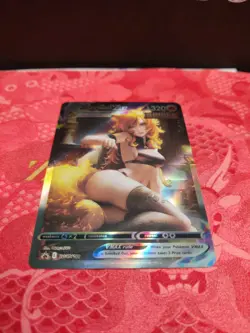 FLAREON Eevee Girls Trainer Card Goddess Waifu | Anime ACG DIY| Holo VMAX - Image 5