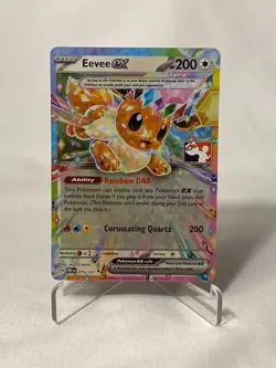 Pokemon Prize Pack Series 7 Prismatic Evolutions Eevee EX Card 075/131 Stamped - Image 1