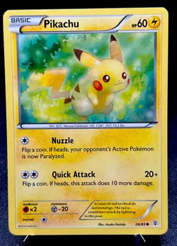 Pikachu 26/83 LP Non Holo XY Generations Pokemon 20th Anniversary Pokemon Card! - Image 1