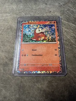 Pokemon TCG Fuecoco Holo Rare Card 002/015 McDonald's Promo Error: Holo Bleed - Image 1