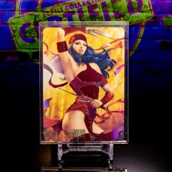 Electra Waifu Trading Card Marvel Premium Flash Beauty Art Holo Rare Foil ACG - Image 1