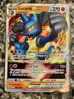 Pokemon TCG Lucario VSTAR SWSH273 Promo Card Holo Rare - Image 1