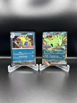 Prismatic Evolutions Lucario & Tyranitar Stamped Card Promo Set Sam’s Exclusive - Image 2