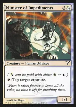 Minister of Impediments - Light Play MTG Dissension - Image 1