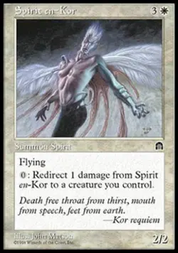 Spirit en-Kor - Medium Play MTG Stronghold - Image 1