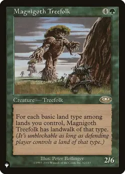 Magnigoth Treefolk The List Reprints NM MTG Non-Foil - Image 1