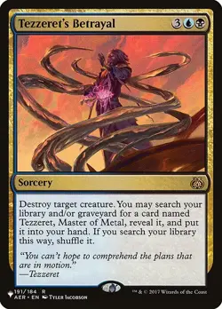 Tezzeret's Betrayal The List Reprints NM MTG Non-Foil - Image 1