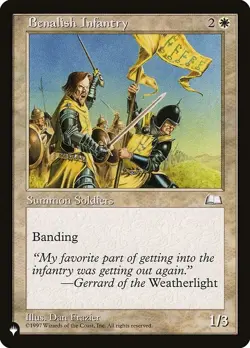 Benalish Infantry The List Reprints NM MTG Non-Foil - Image 1