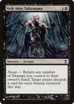 Sink into Takenuma The List Reprints NM MTG Non-Foil - Image 1