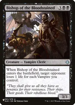 Bishop of the Bloodstained The List Reprints NM MTG Non-Foil - Image 1