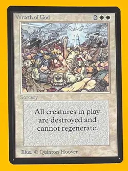 MTG WRATH OF GOD Beta (OldManMTG 012-238) - Image 1
