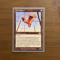 Clay Pigeon NM Unglued Uncommon 1998 MTG Magic the Gathering Card - Image 1