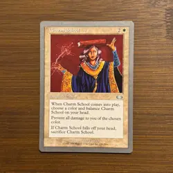 Charm School LP Unglued Uncommon 1998 MTG Magic the Gathering Card - Image 1