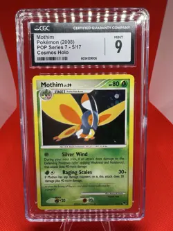 Pokemon Mothim 2008 POP Series 7 5/17 Cosmos Holo CGC 9 Mint TCG Vintage - Image 1