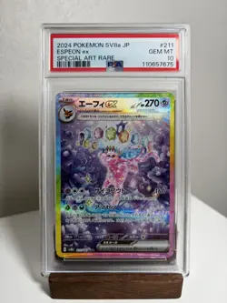 Espeon Ex #211 Pokemon Japanese Terastal Festival PSA 10 - Image 1