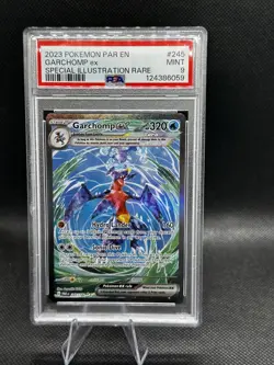 🔥 Pokemon TCG: Paradox Rift - SIR Garchomp EX 245/182 PSA 9 fast shipping🔥 - Image 1