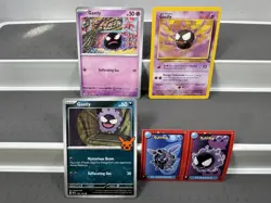 Pokemon Lot of 20 Cards and Stickers All Gastly #92 Gastly Only Pokemon Lot - Image 2
