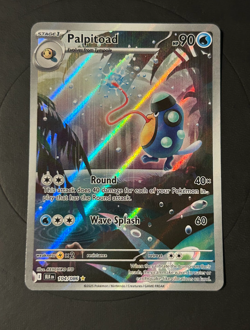 Pokemon Palpitoad 104/086 Illustration Rare S&V Black Bolt NM+ [2] - Image 1