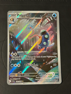 Pokemon Palpitoad 104/086 Illustration Rare S&V Black Bolt NM+ - Image 1