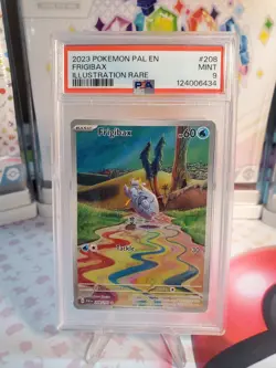 2023 Pokemon Frigibax IR 208/193 Mint PSA 9 Illustration Rare - Image 1