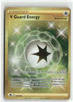 V Guard Energy 211/195 Secret Rare Holo Silver Tempest Pokemon TCG NM - Image 1