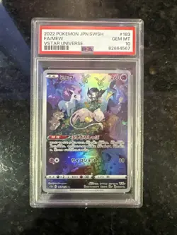 2022 Pokemon Japanese Sword & Shield VSTAR Universe #183 Full Art Mew PSA 10 - Image 1