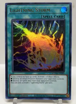 Yugioh Lightning Storm MAMA-EN089 Ultra Rare 1st Edition Near Mint - Image 1