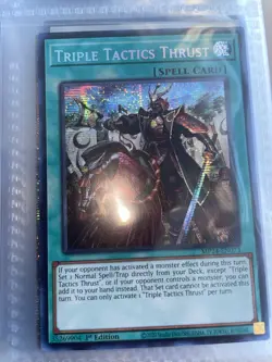 Triple Tactics Thrust MP24-EN073 Prismatic Secret Rare 1st Edition Yugioh - Image 2