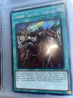 Triple Tactics Thrust MP24-EN073 Prismatic Secret Rare 1st Edition Yugioh - Image 3