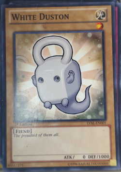 Yugioh White Duston LVAL-EN001 Trading Card Game TCG 1st Ed. - Image 1