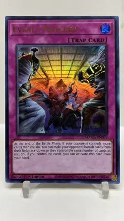Yugioh! Evenly Matched - DUPO-EN099 - Ultra Rare - Unlimited Edition Near Mint, - Image 1