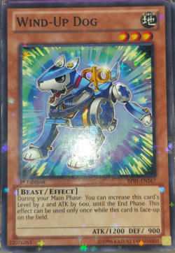 Yugioh "Star Foil" Wind-Up Dog BP01-EN167 Trading Card Game TCG 1st Ed. - Image 1