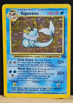 Pokemon Lot of Vintage Holo Cards Vaporeon Jungle & Corrected Evo Box Zapdos MP - Image 4